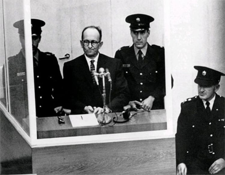 Eichmann durante el juicio de 1961 en Jerusalén.