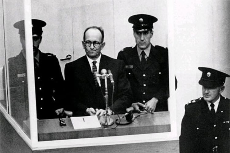 Eichmann durante el juicio de 1961 en Jerusalén.