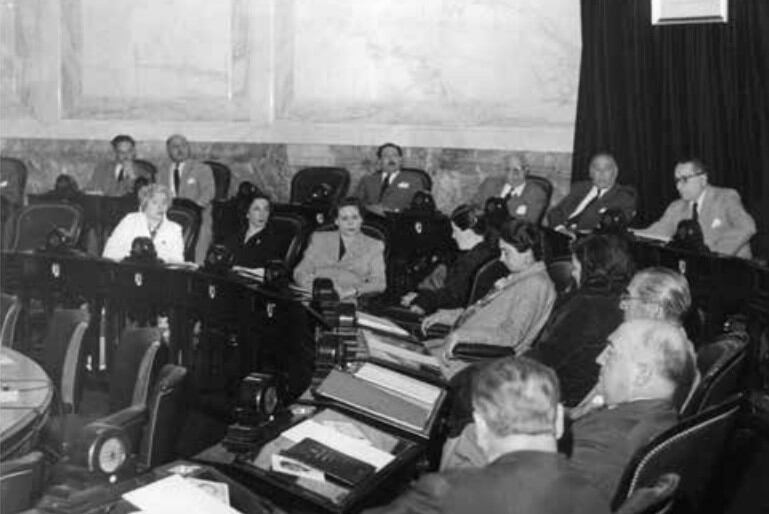 Legisladoras electas el 11 de noviembre de 1951  (Foto: Archivo General de la Nación, Ministerio del Interior).