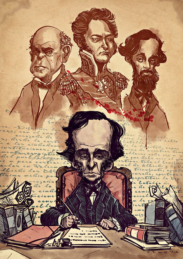 Juan Bautista Alberdi, una figura controvertida de la historia argentina.