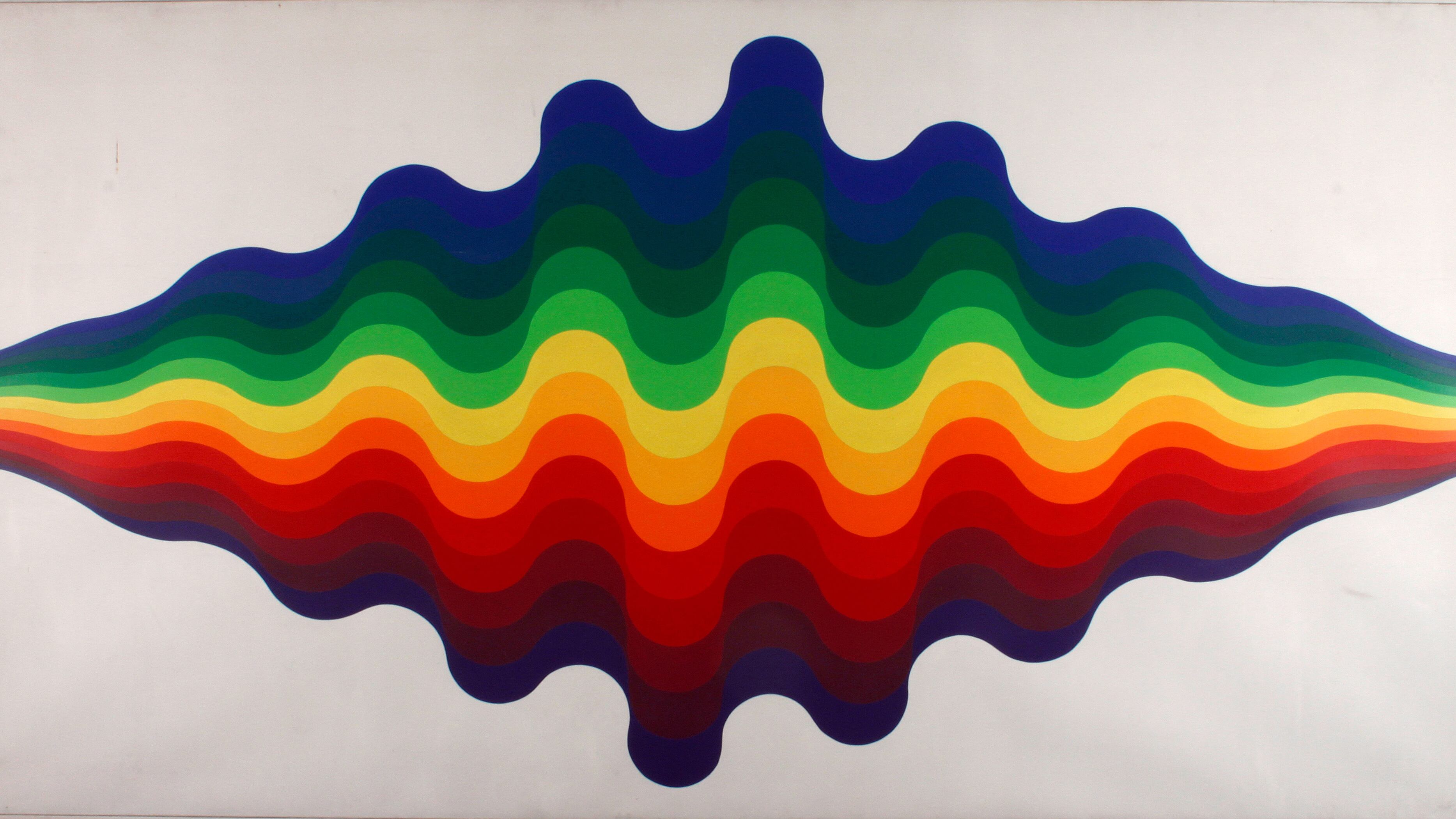 Ondas 110 nº8, 1974, de Julio Le Parc