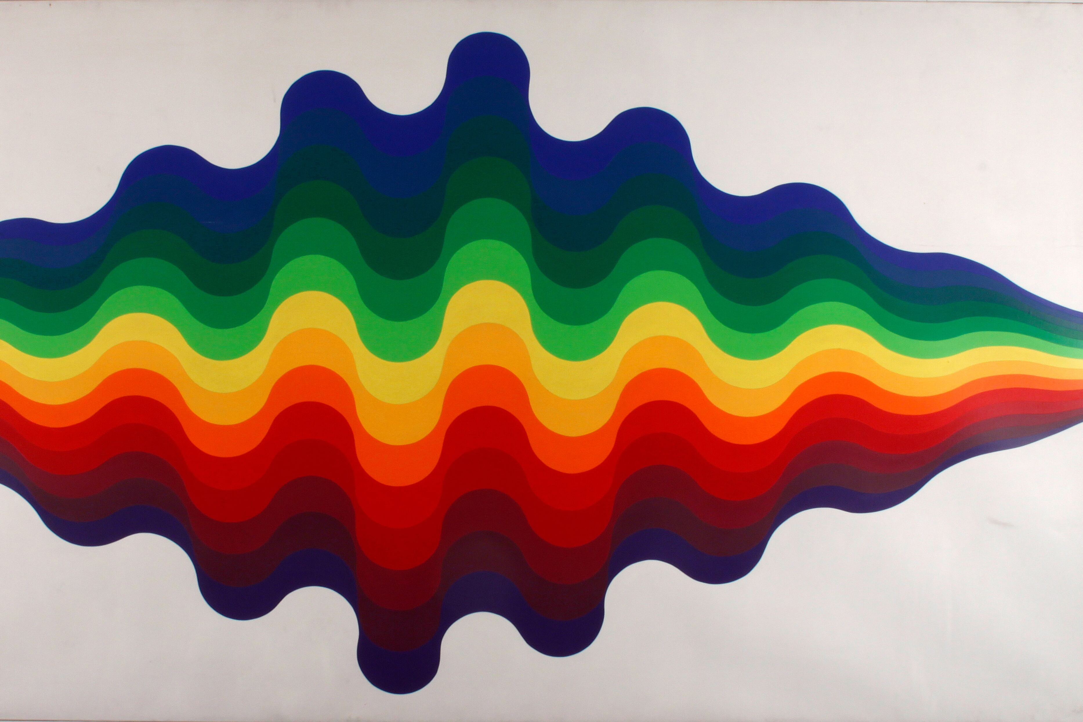 Ondas 110 nº8, 1974, de Julio Le Parc