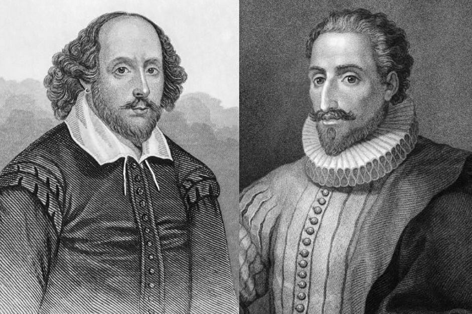 Shakespeare y Cervantes, dos cumbres de la literatura universal. 