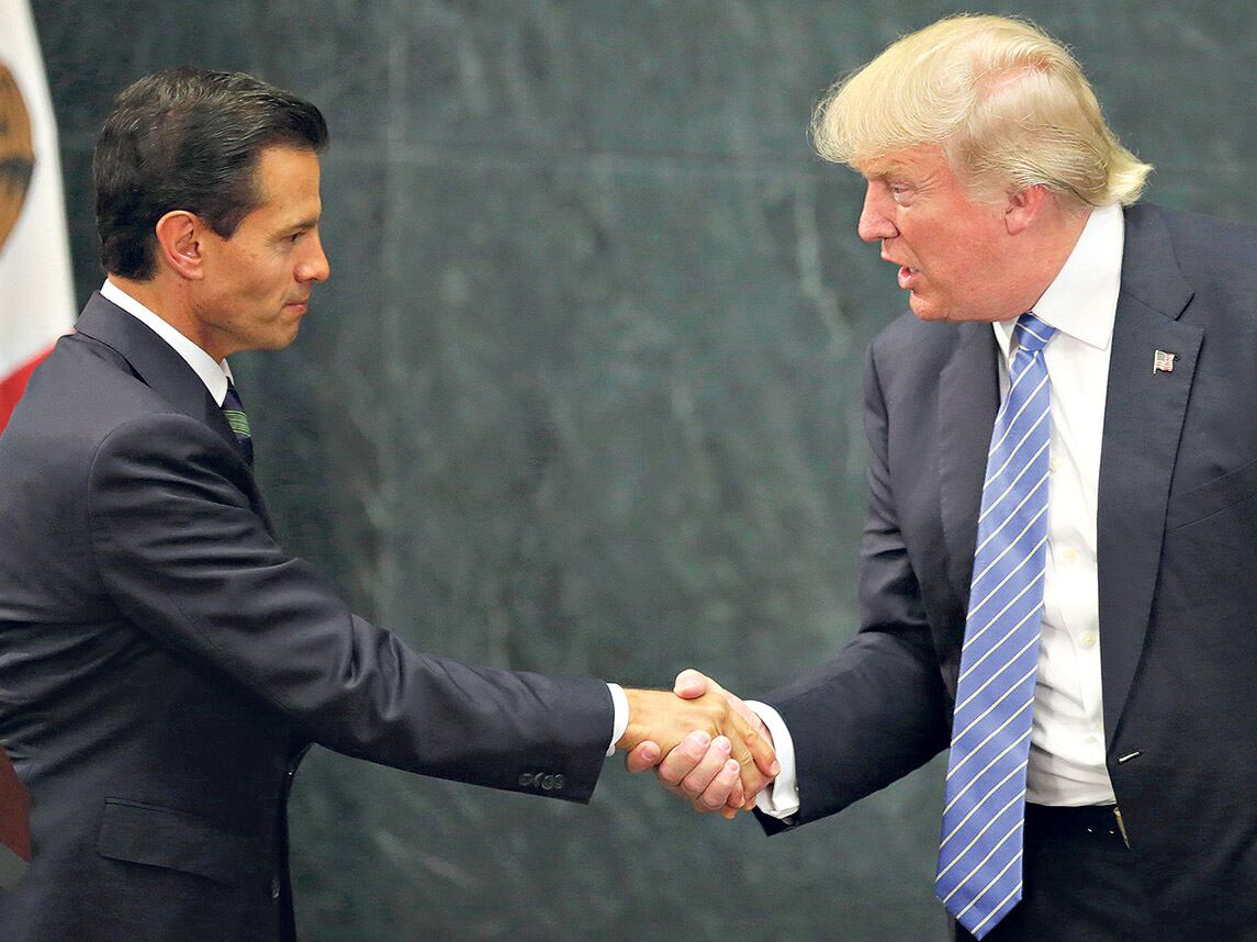 La visita de Trump a México, antes de ganar las elecciones, le causó muchos problemas a Peña Nieto.