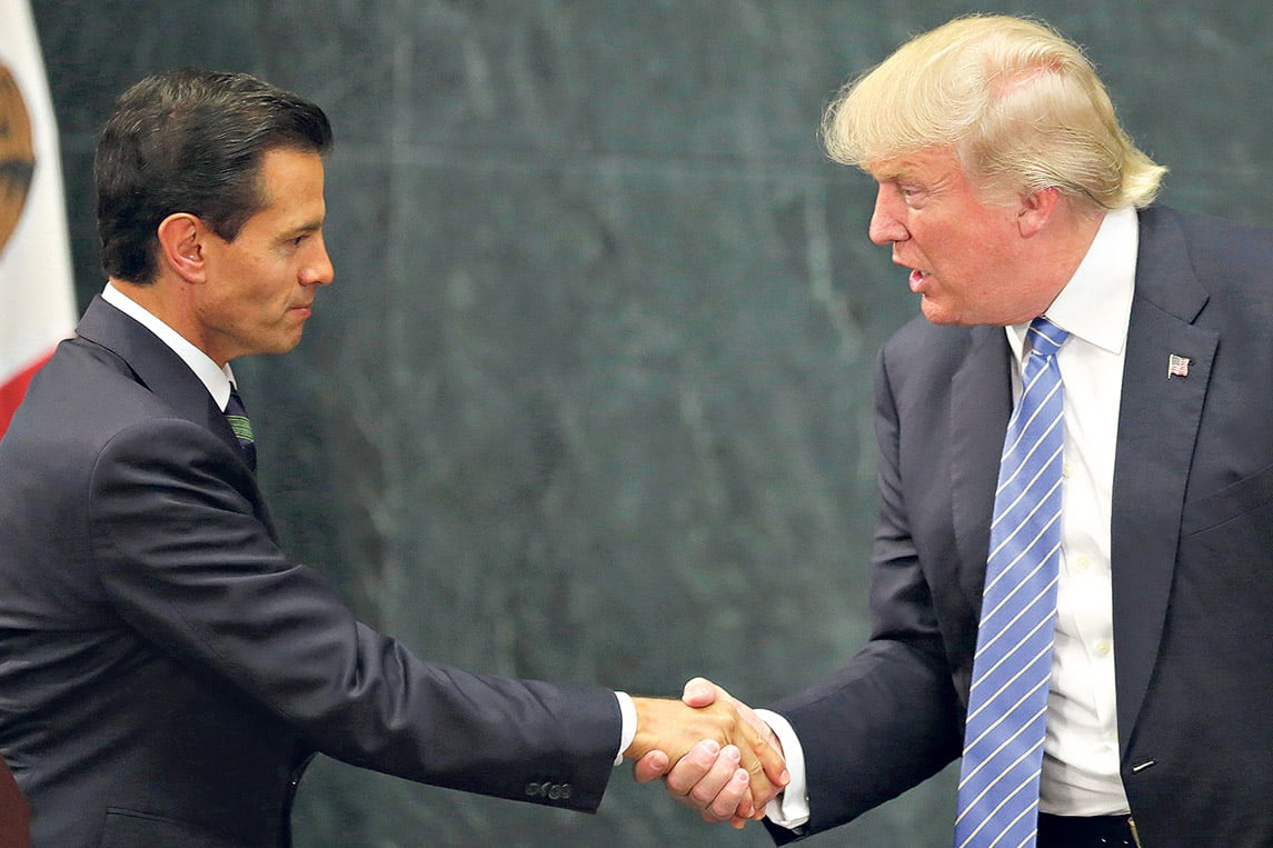 La visita de Trump a México, antes de ganar las elecciones, le causó muchos problemas a Peña Nieto.