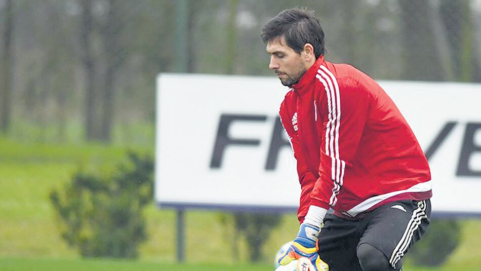 Lux, el arquero de River que hoy será reemplazado por Bologna.prensa