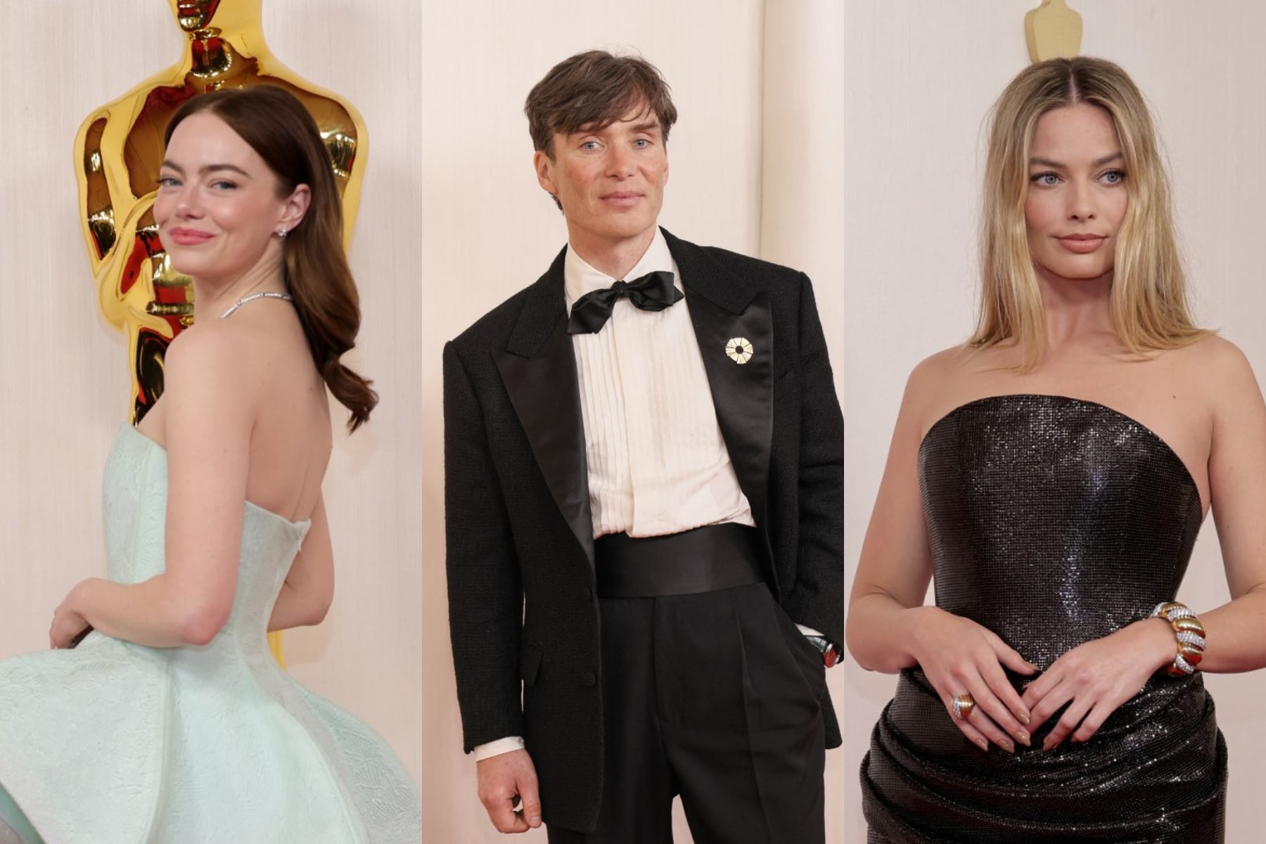 Estrellas de la televisión y de las películas nominadas como "Barbie", "Oppenheimer", "Anatomía de una Caída" y más, posaron para las cámaras