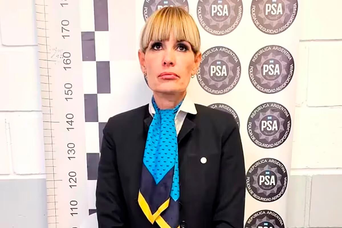 Daniela Carbone, la azafata de Aerolíneas Argentinas acusada por la amenaza de bomba a un avión de esa empresa.