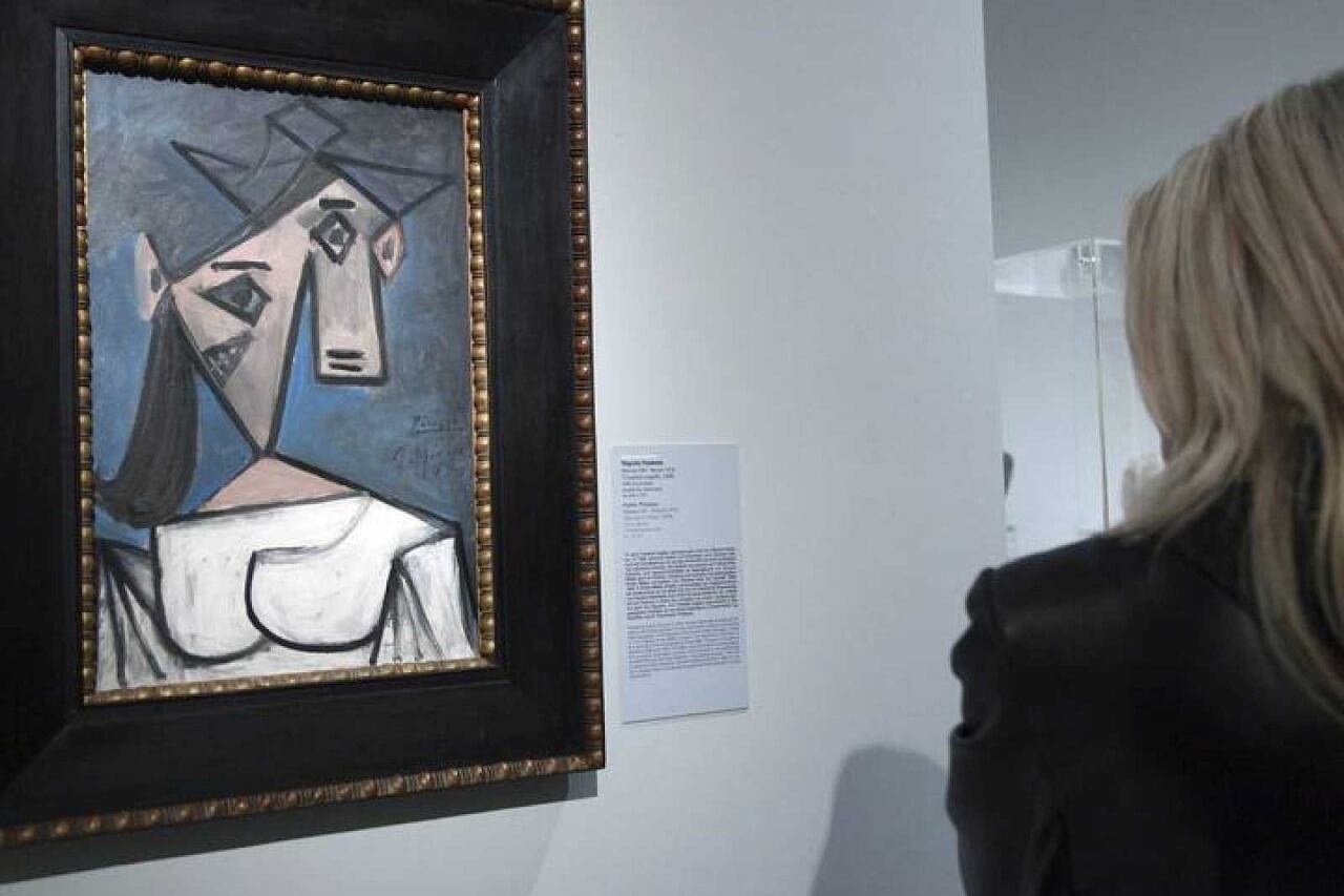 Fotografía de archivo del 4 de enero de 2012 que muestra la obra de Pablo Picasso “Cabeza de Mujer” (1934), en la Galería Nacional de Atenas (Grecia).