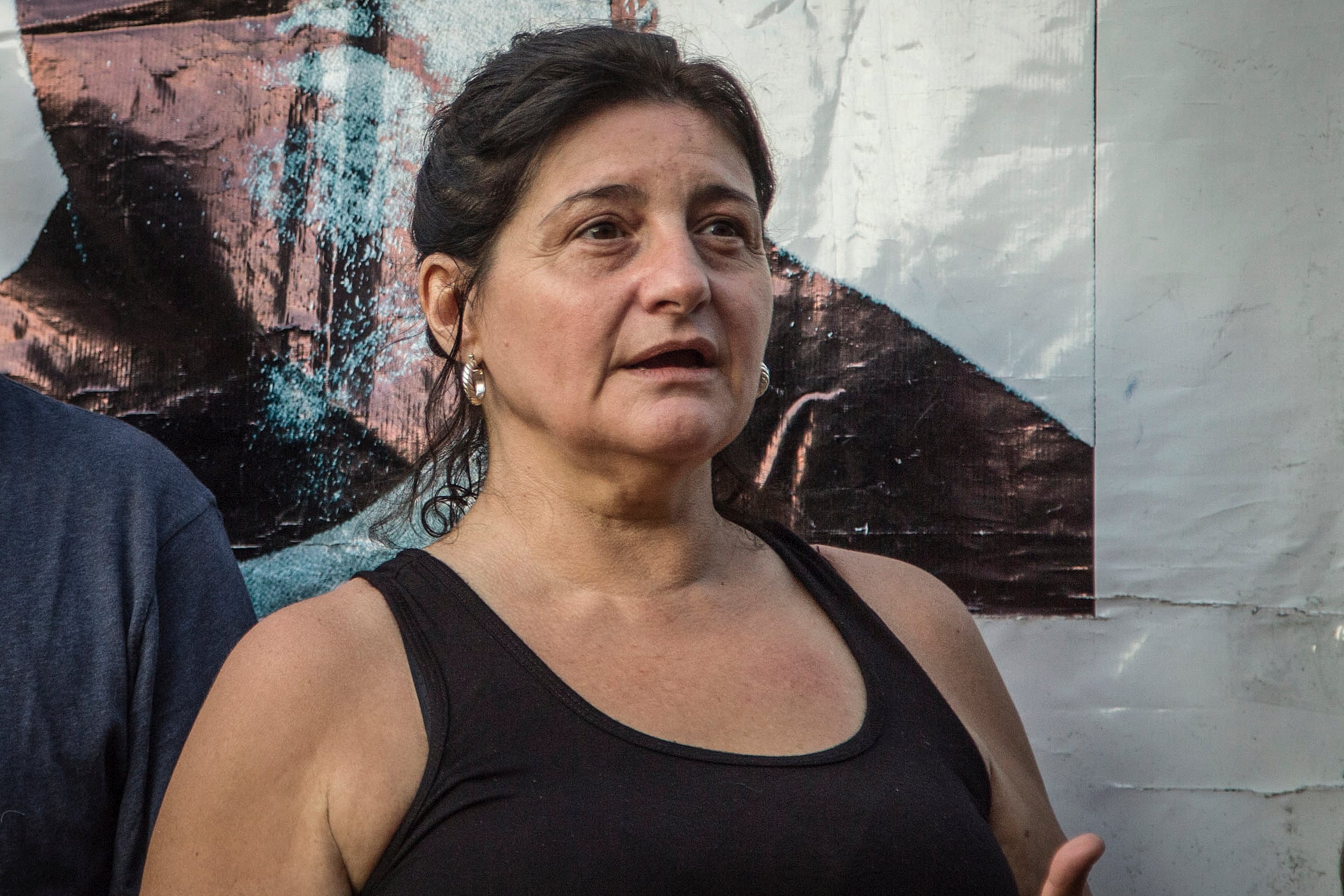 Gladys Cabezas, la hermana de José Luis, estuvo en un acto en Pinamar.