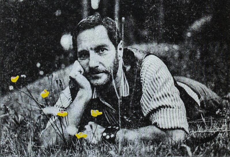 Una foto de Gustavo intervenida por Johanna Rambla. 