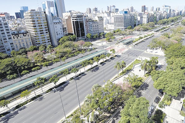 Cero actividad, la postal que la CGT pretende para el lunes.