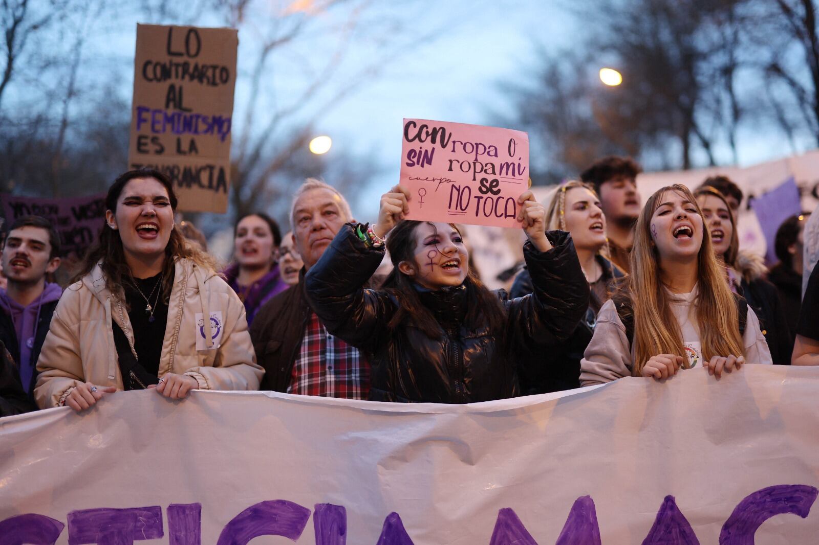 Conmemoración del DíadelaMujer en Madrid.
