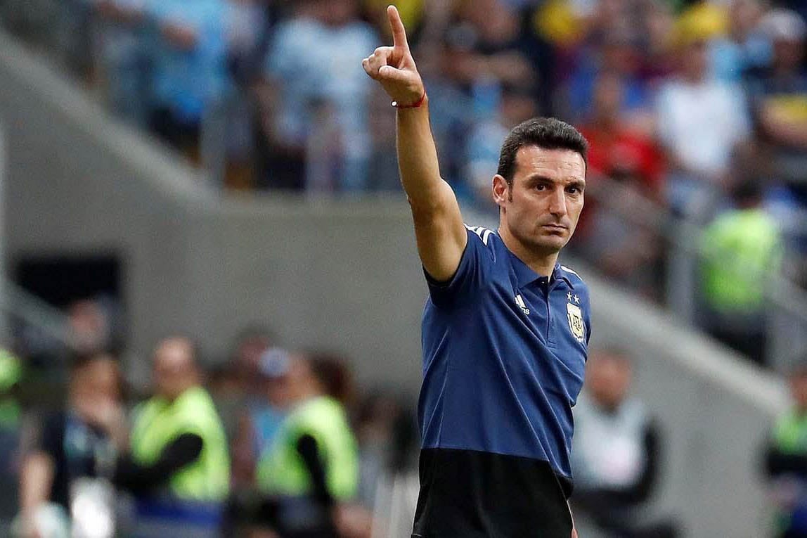 Lionel Scaloni, DT de la Selelección.