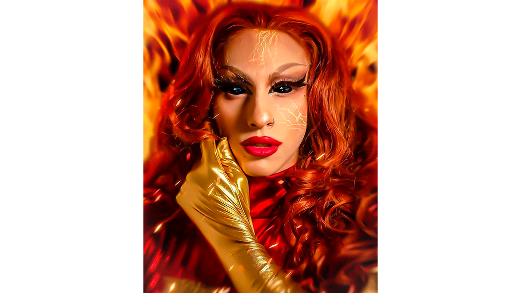 Una representación drag queen de Dyhzy, el personaje creado por Estanislao Fernández.