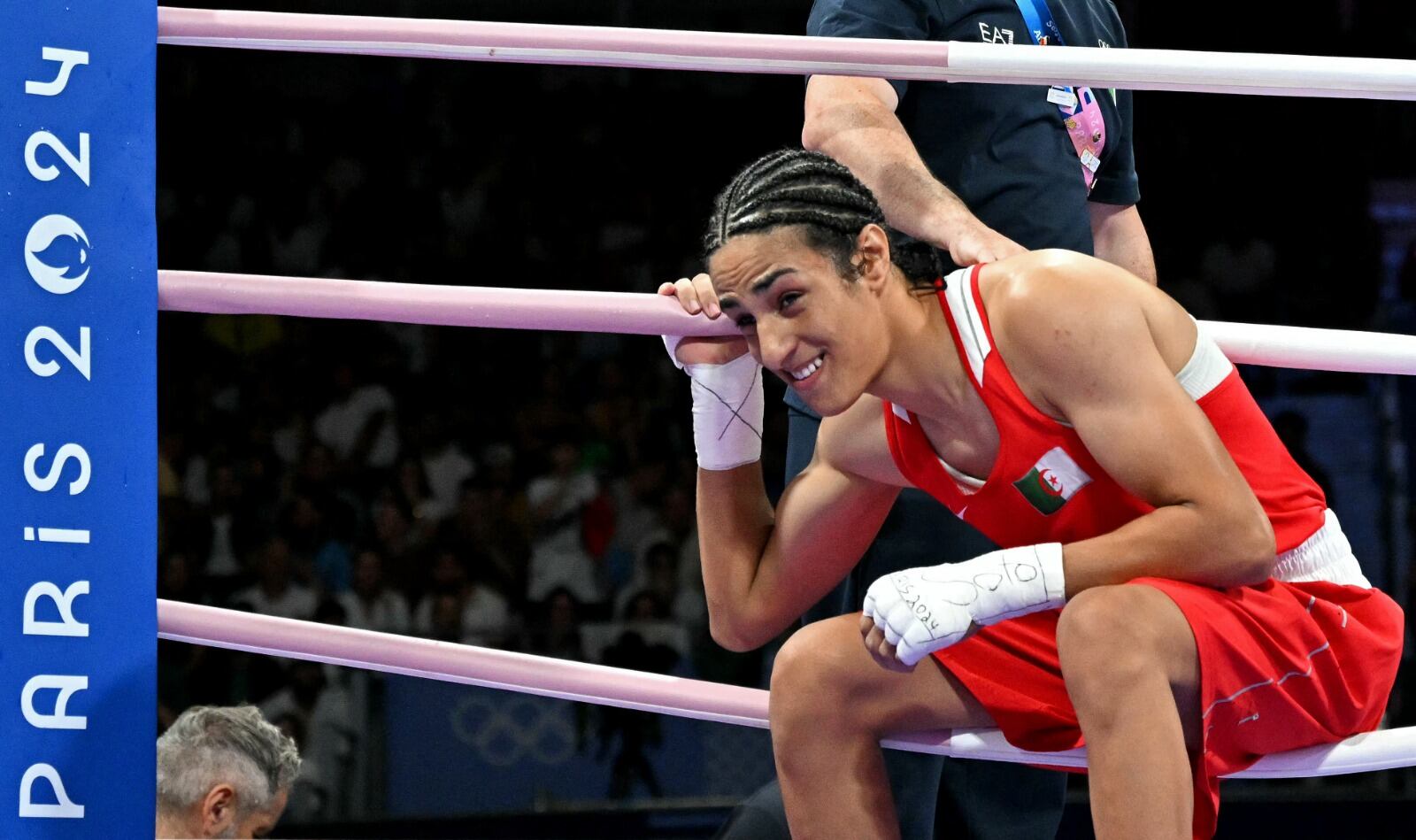 La boxeadora argelina Imane Khelif