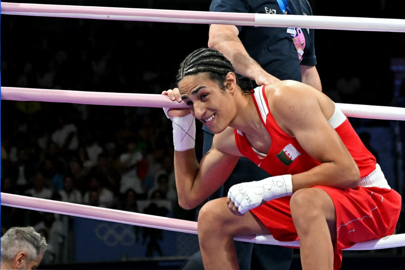 La boxeadora argelina Imane Khelif
