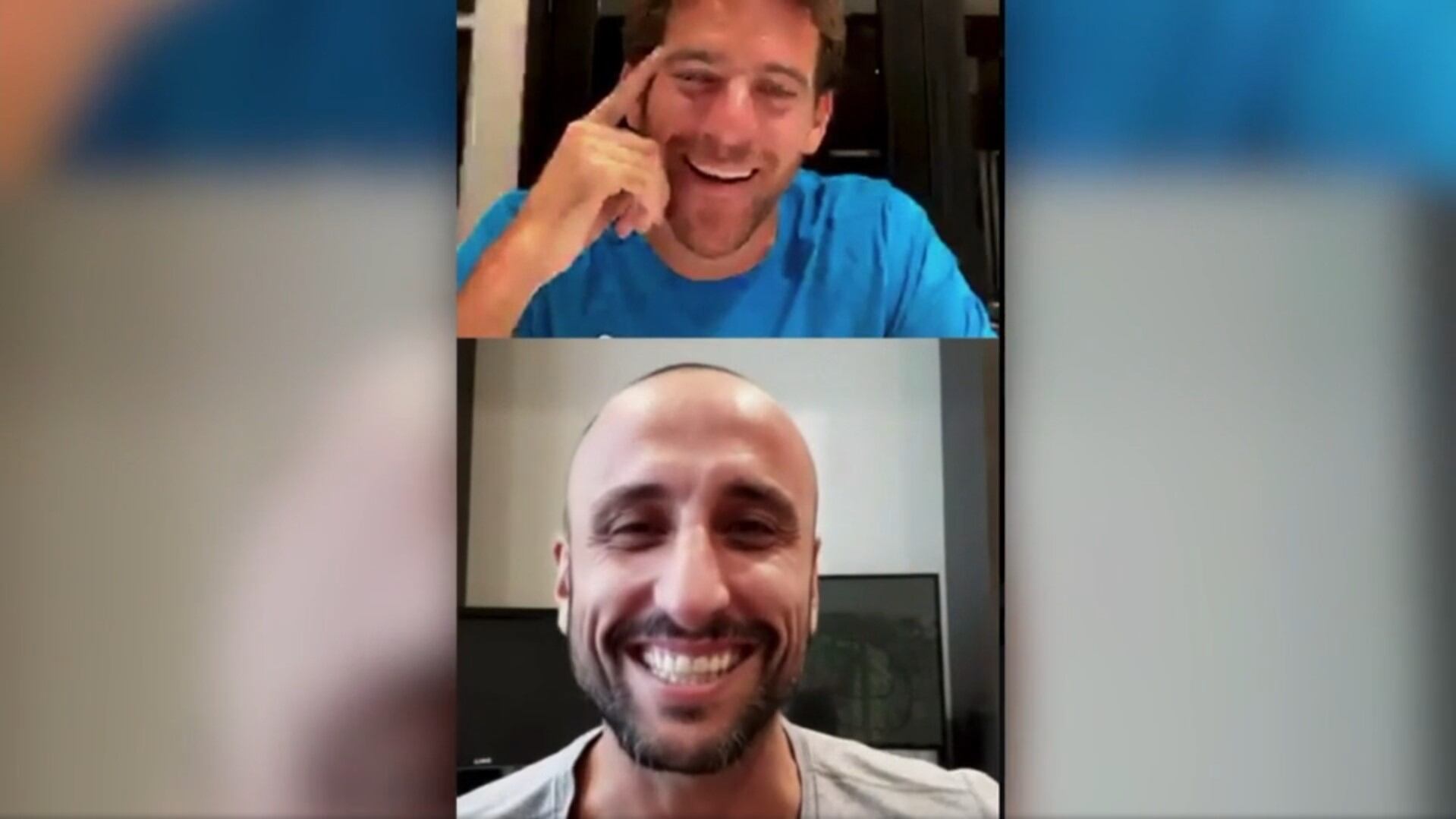 Juan Martín del Potro y Manu Ginóbili.