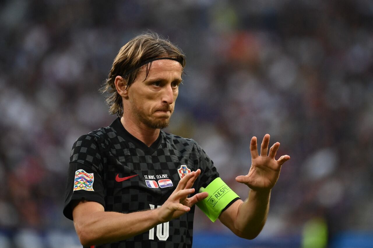 Luka Modric, volante de la selección de Croacia.