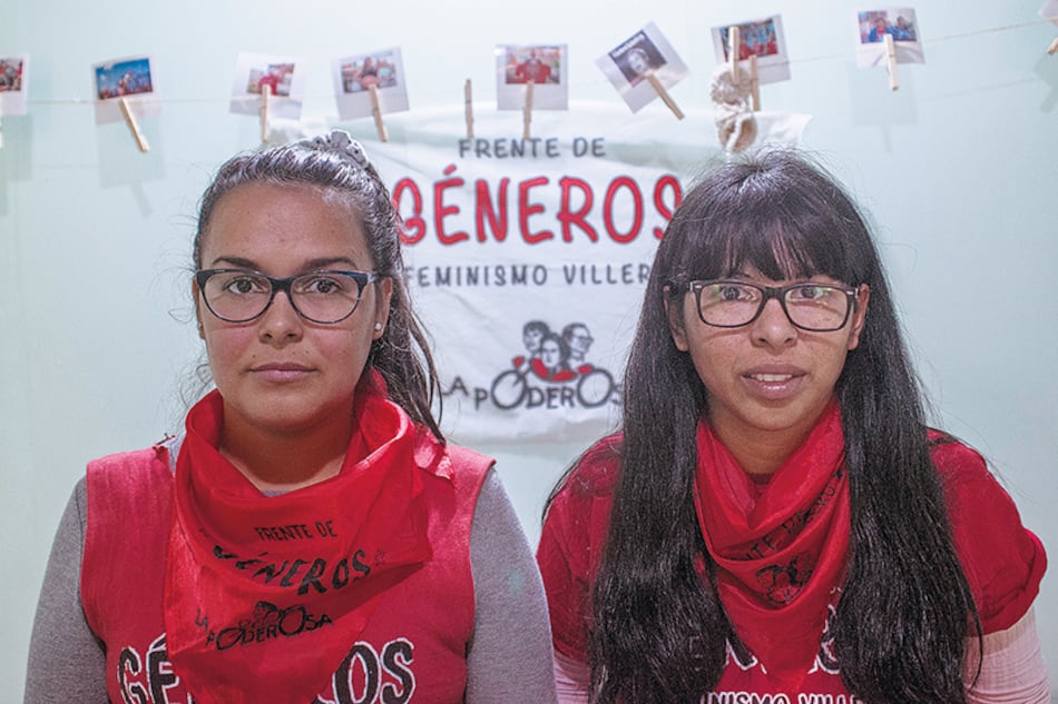 Jésica Azcurreire –villa Zabaleta– y Joana Ybarrola –Villa 31–, constructoras, junto con otras compañeras, de un feminismo villero que maneja sus propios tiempos de debate y consenso.