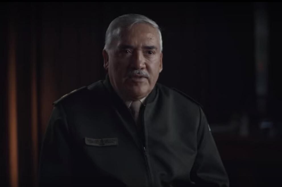 Caballero, en su aparición en el documental de Netflix sobre la muerte de Nisman.