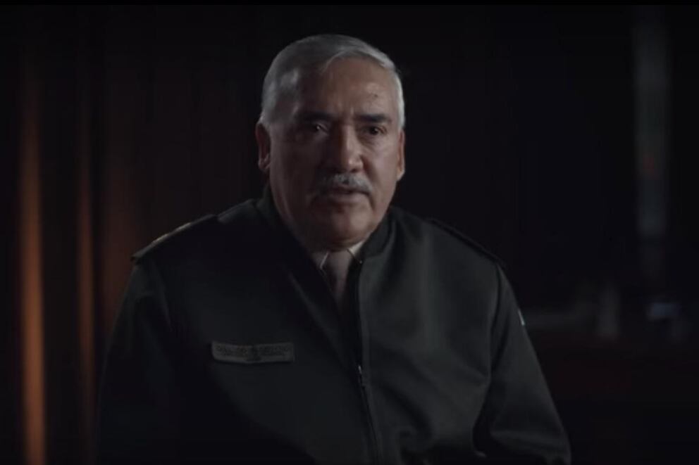 Caballero, en su aparición en el documental de Netflix sobre la muerte de Nisman.