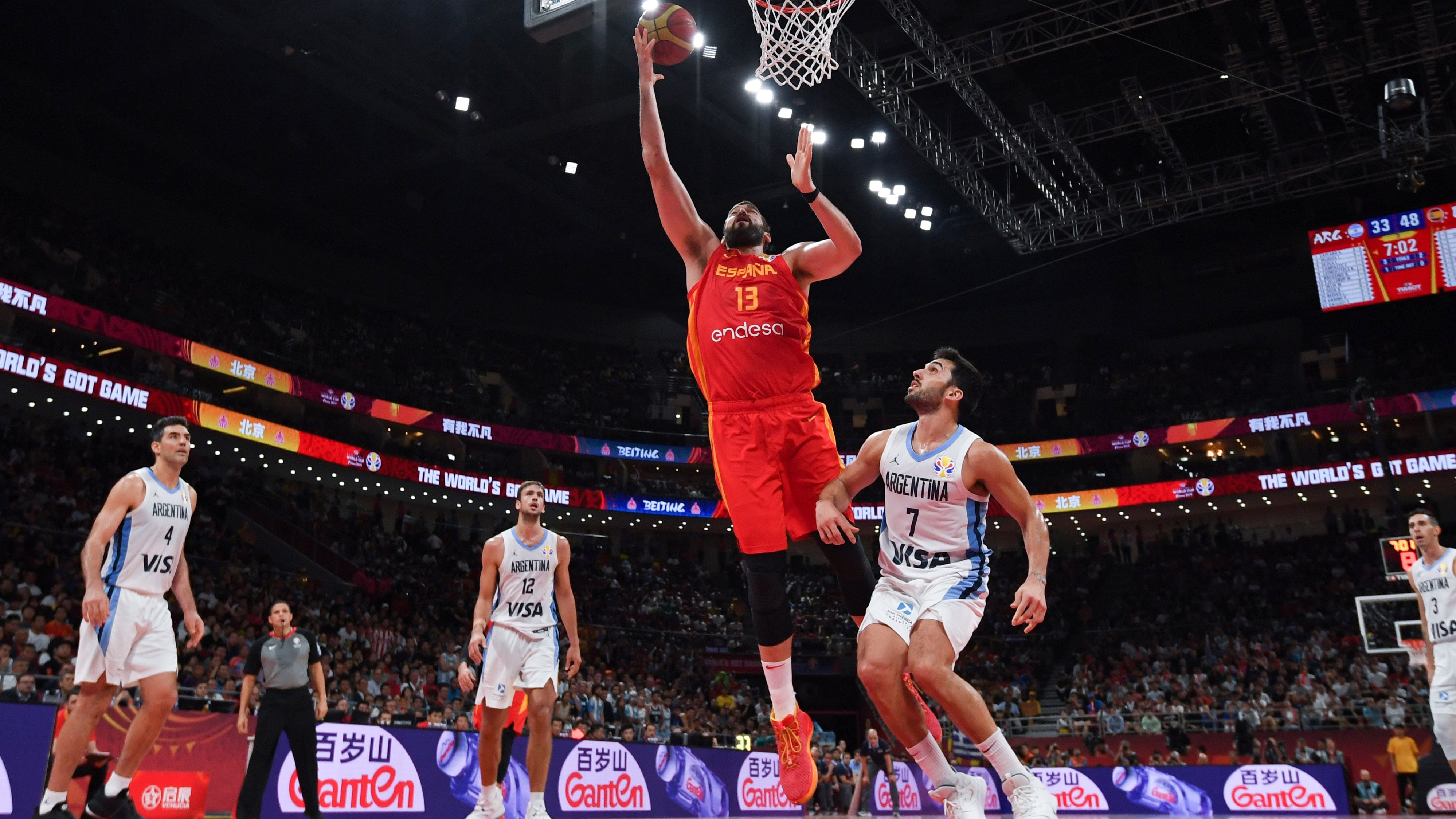 Marc Gasol, una de las claves de España en la pintura.