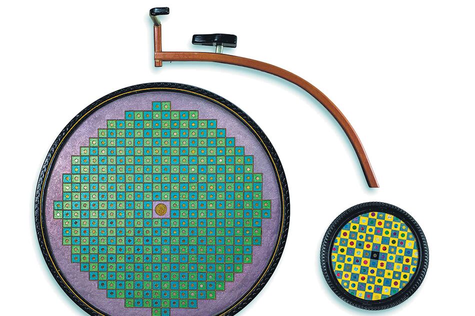 Bicicleta Financiera, 2004.Técnica mixta sobre madera