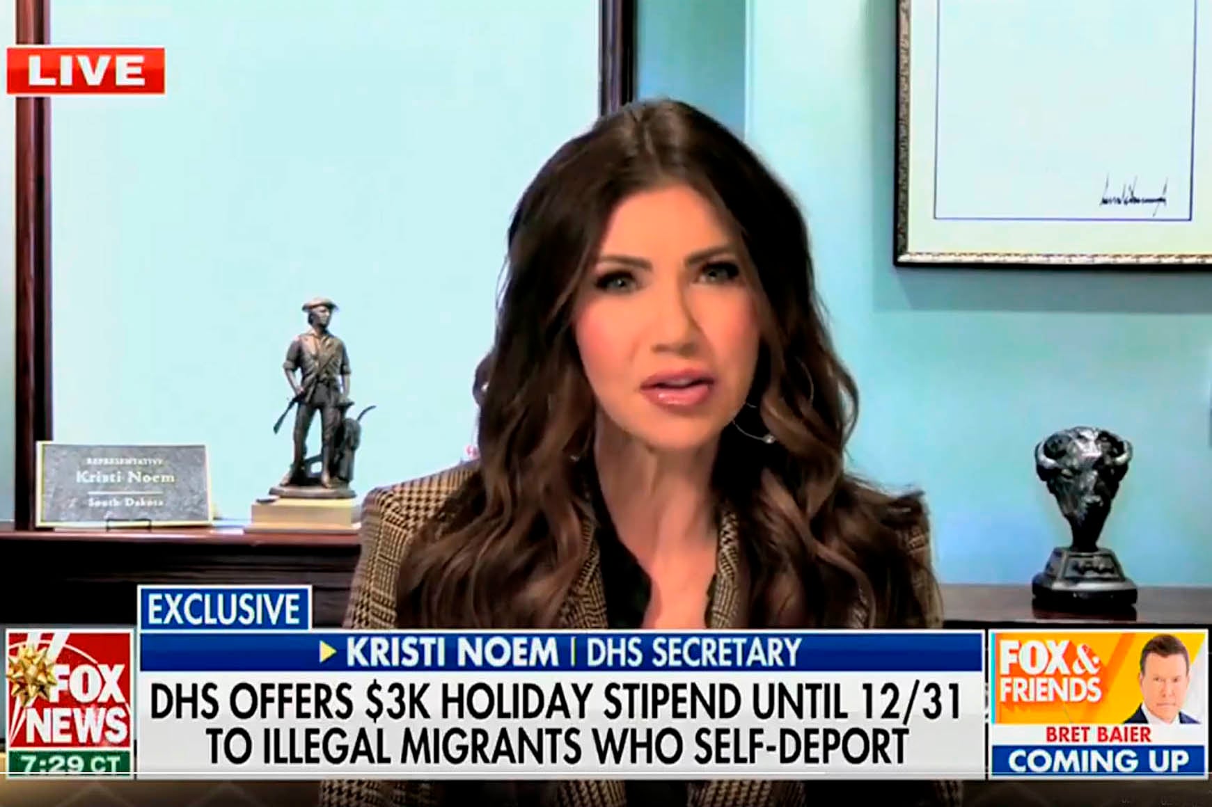 FOTO CAPTURA PANTALLA
kristi noem