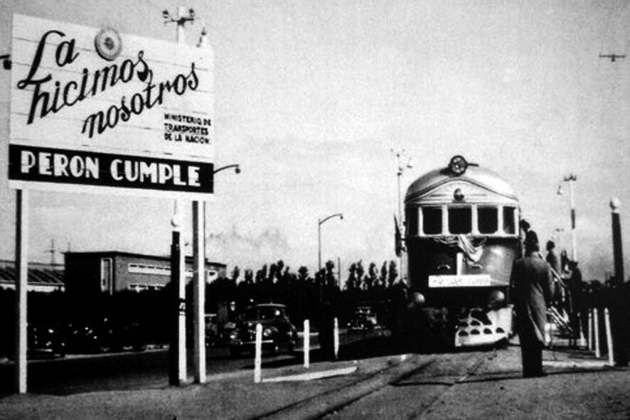 Perón nacionalizaba los trenes argentinos