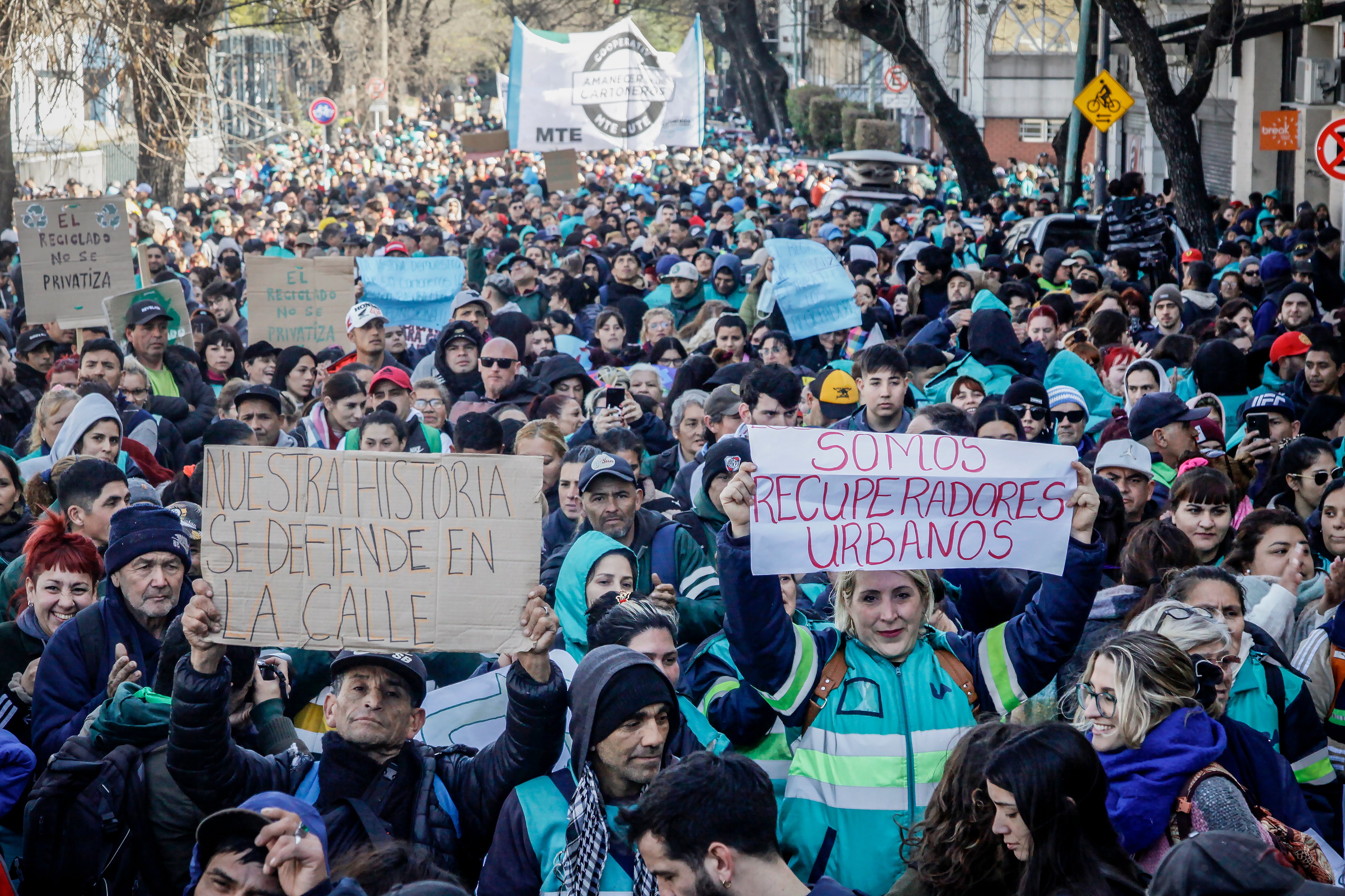 Marcha de recicladores urbanos 19 08 26
