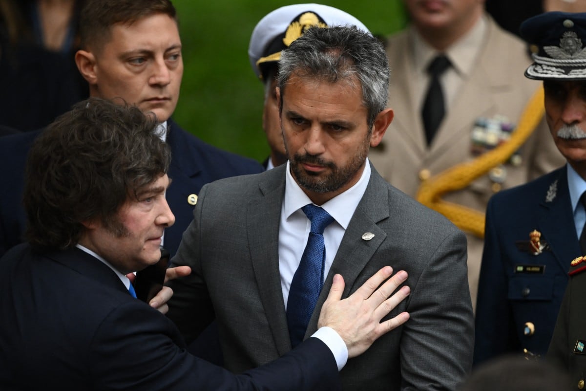 Milei, Martìn Menem, acto malvinas 2026