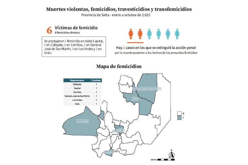 Mapa femicidios 2025