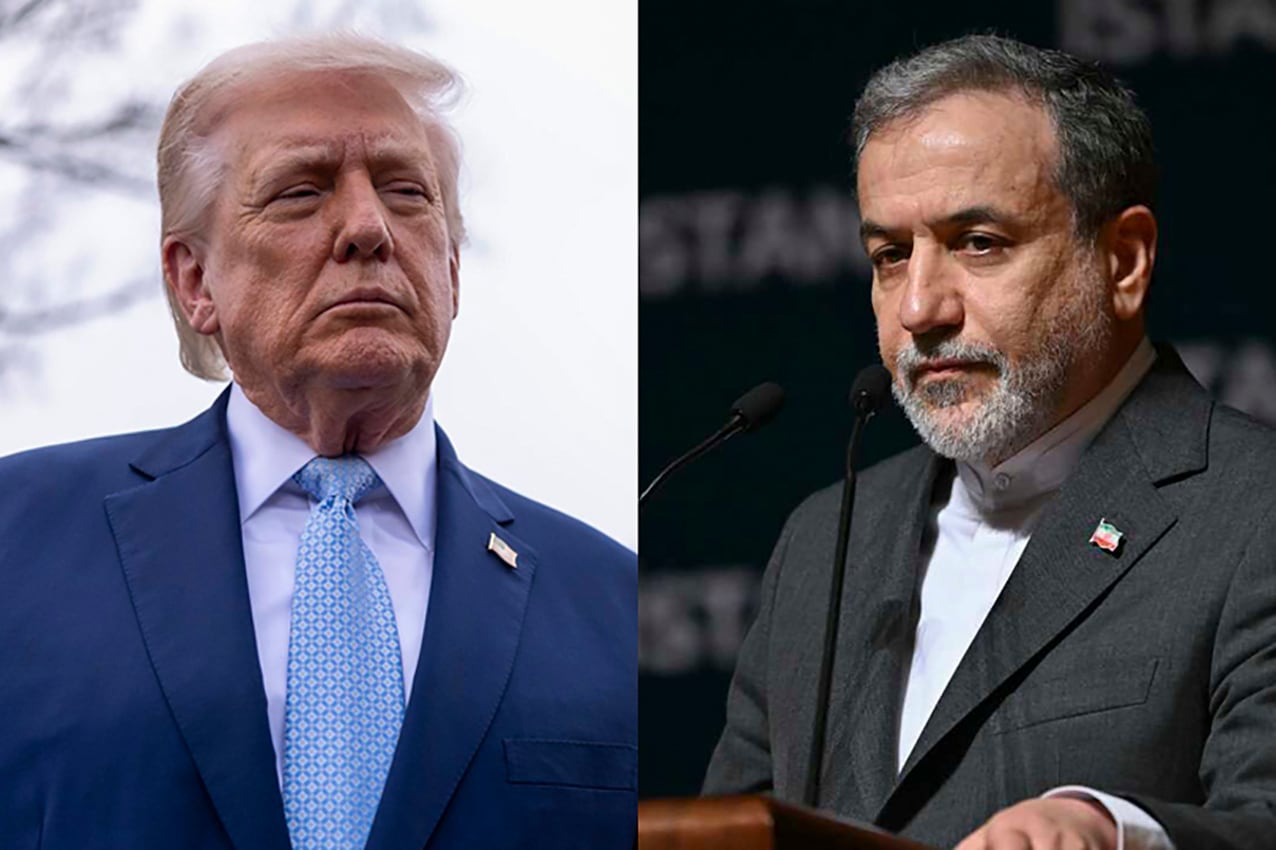 Donald Trump y el canciller iraní, Abbas Araqchi
