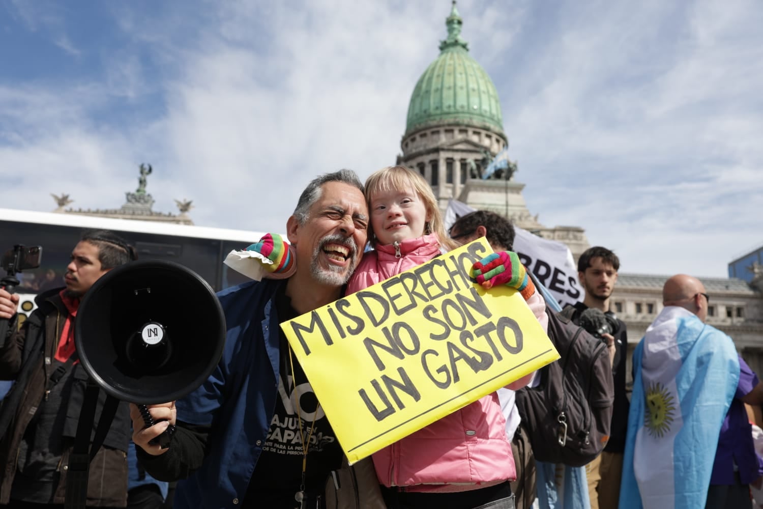 Protesta derechos discapacidad