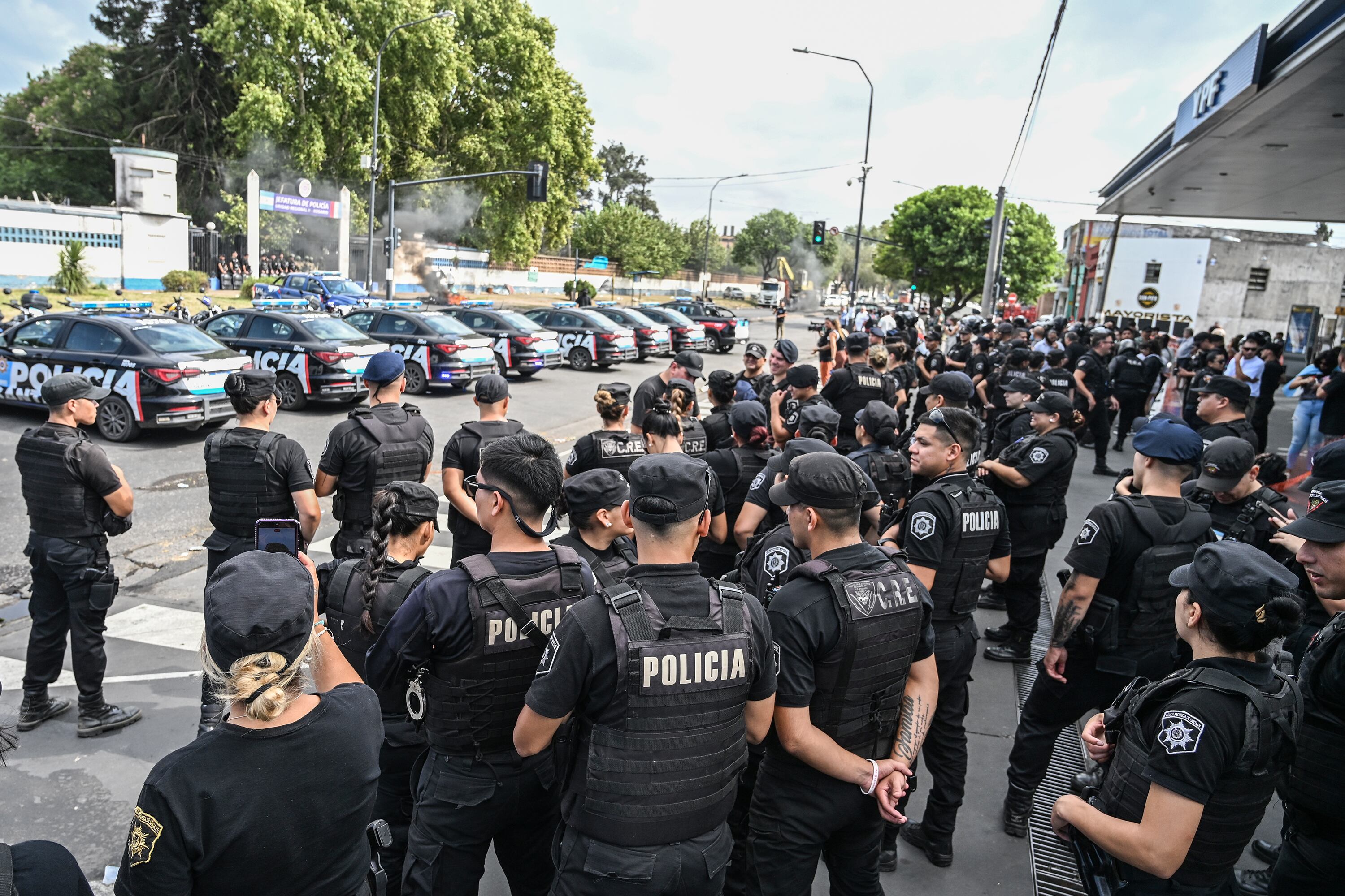 Protesta policial en Santa Fe