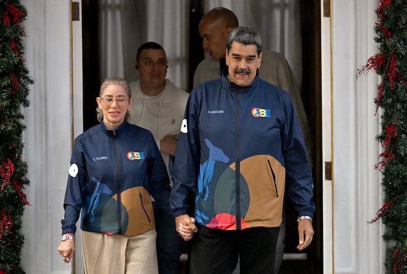 Nicolas Maduro y Cilia Flores