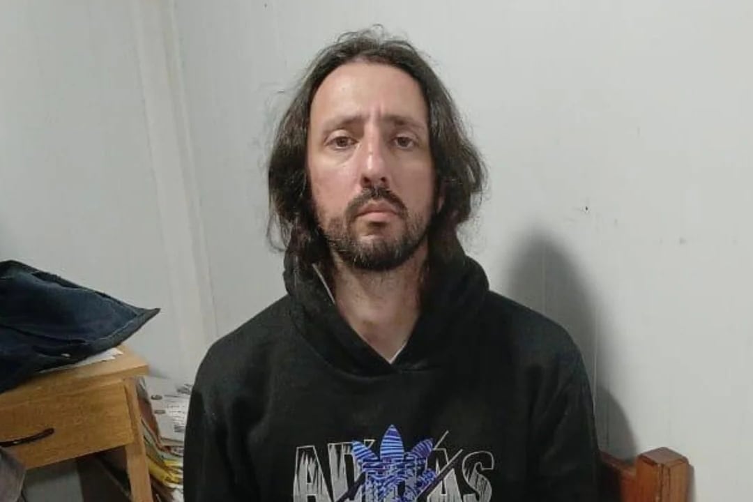 El detenido Pablo Laurta.
Fotoa: Agencia NA (Policía Entre Ríos)