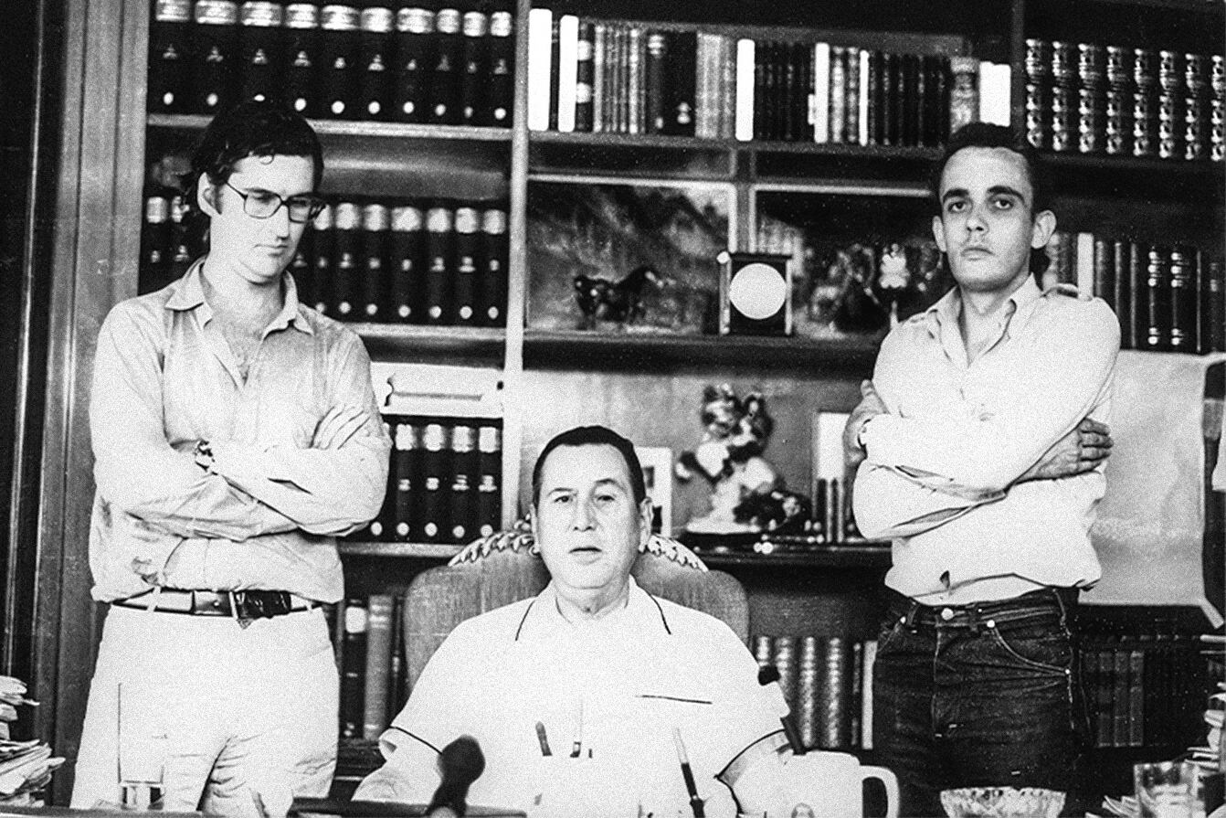 Solanas y Getino con Perón
