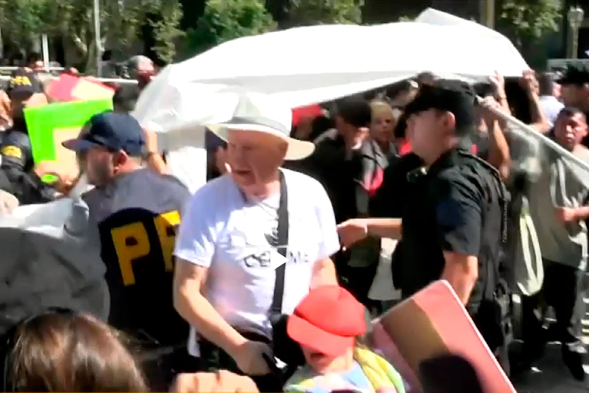 Incidentes en una protesta por la Ley de Discapacidad