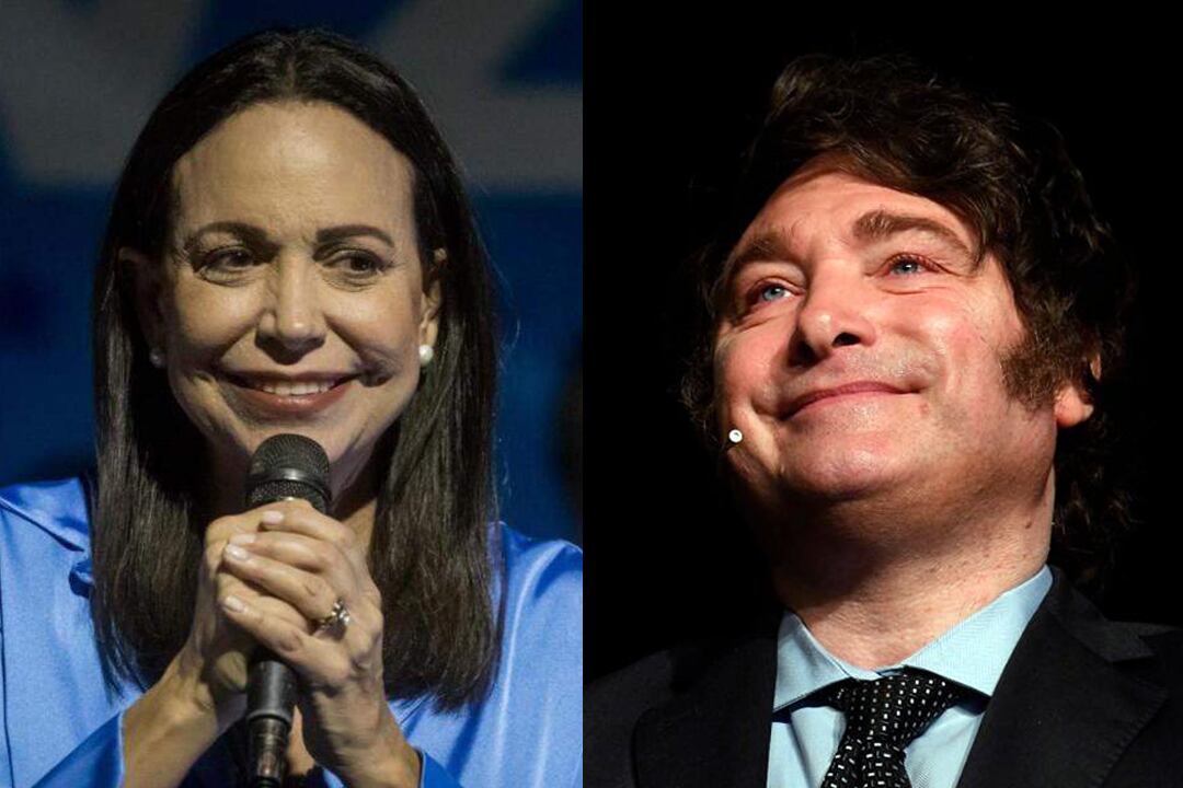 Milei y María Corina Machado