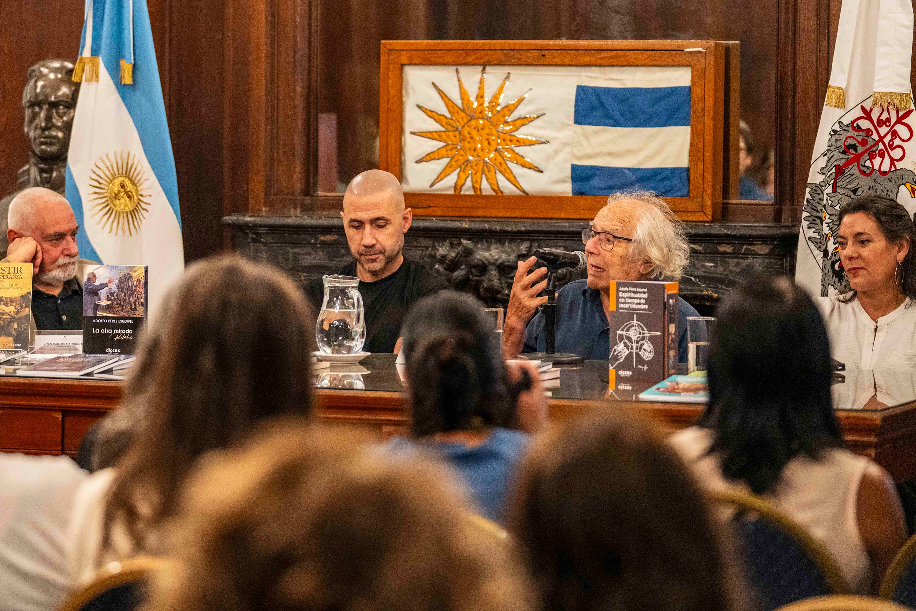 Adolfo Perez Esquivel, Legislatura de la Ciudad, Caba,  Teresa Laborde, Coco Manoukian, Andrés Lablunda