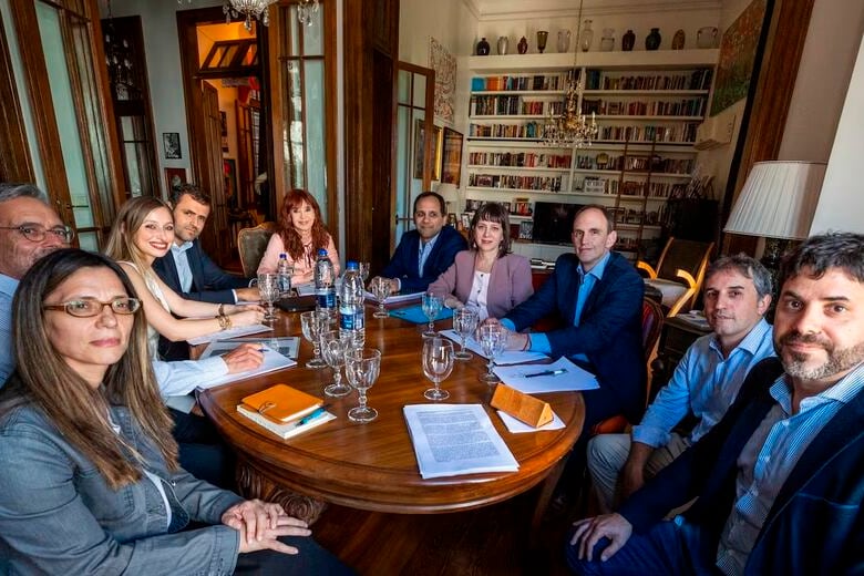 Cristina Kirchner con Economistas