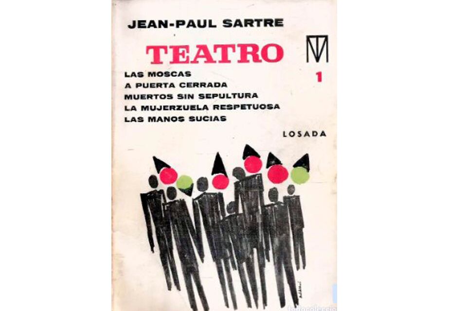 tapa libro jean paul sartre teatro