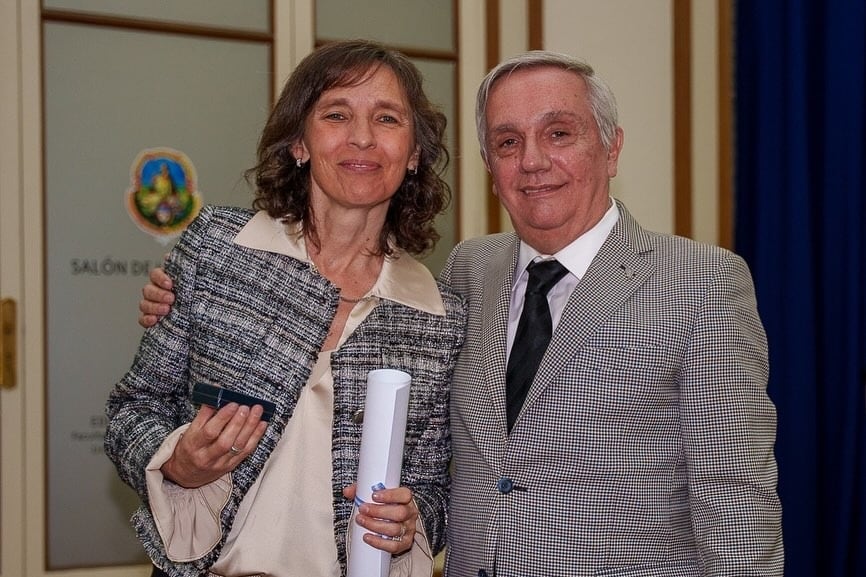 Valeria Moreno y Miguel Berri. La decana de la Facultad de Derecho de la UNLP y su antecesor