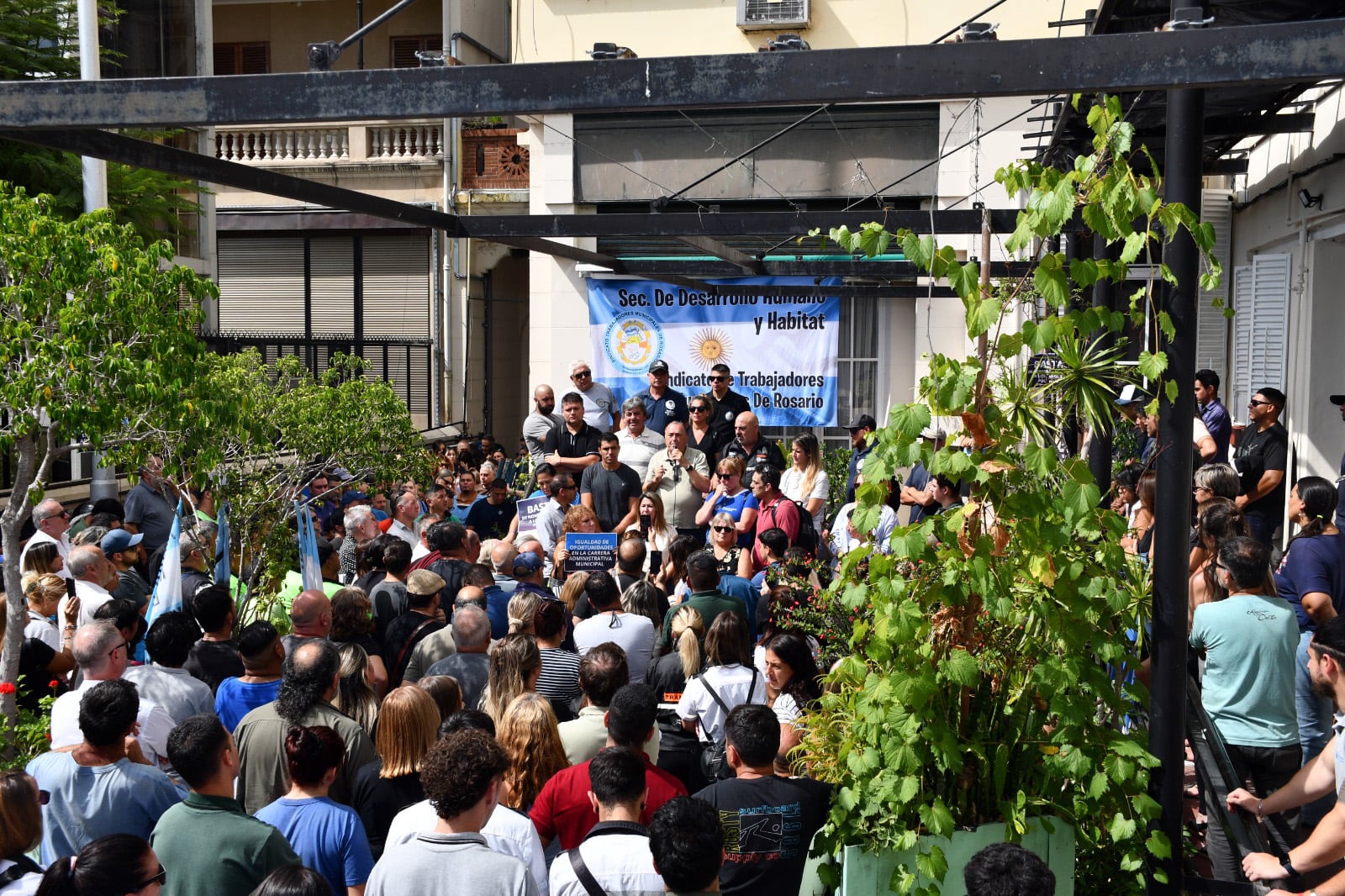 Marcha sindicato de trabajadores municipales Rosario
