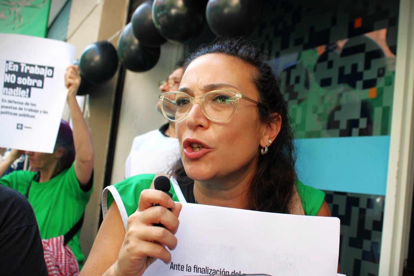 Melina Gutiérrez, delegada gremial en los policlínicos de Rosario