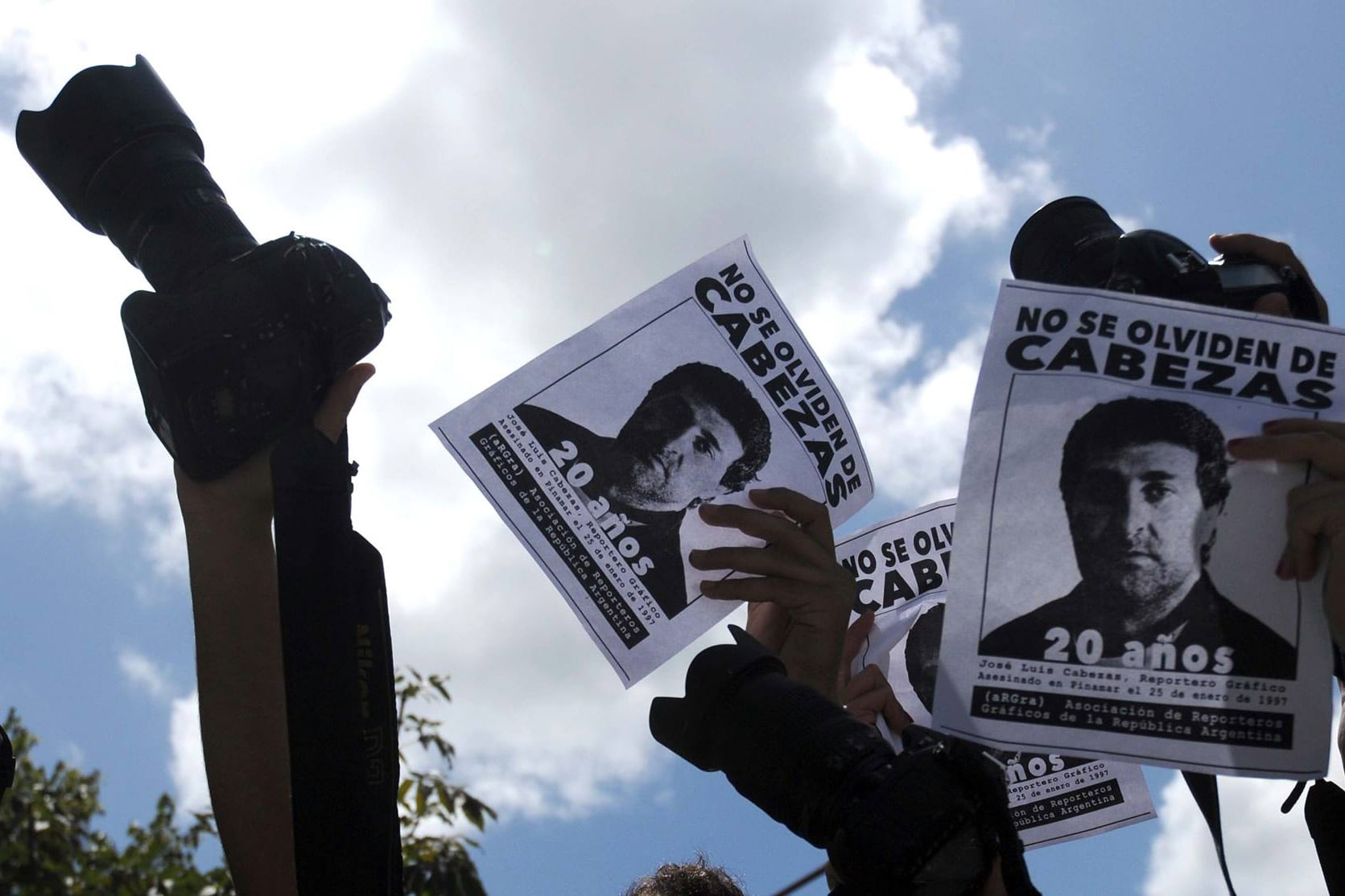 Homenaje a José Luis Cabezas reportero gráfico asesinado