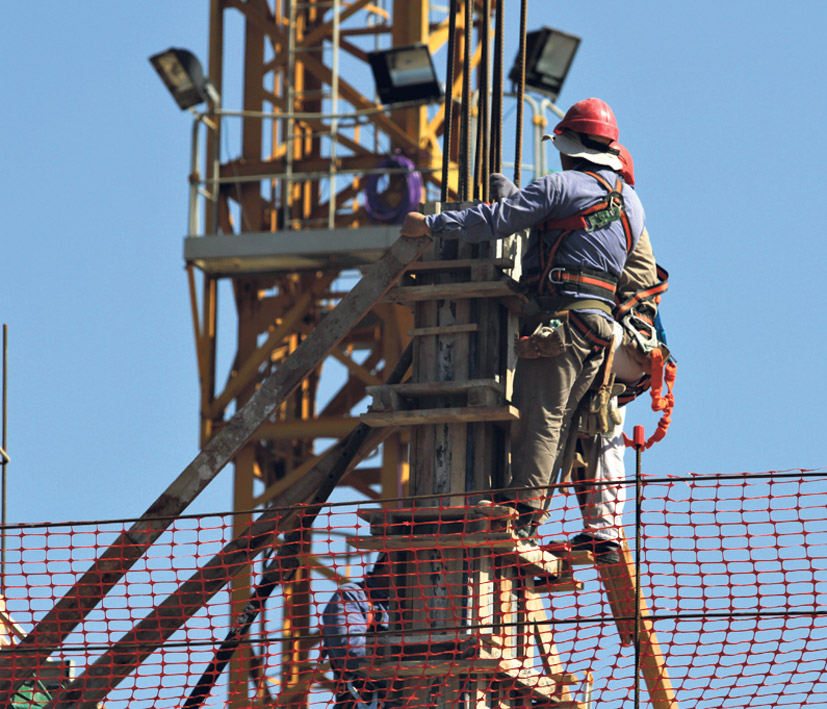 La industria de la construcción fue la más afectada por la pérdida de puestos de trabajo. (Fuente: Bernardino Avila)